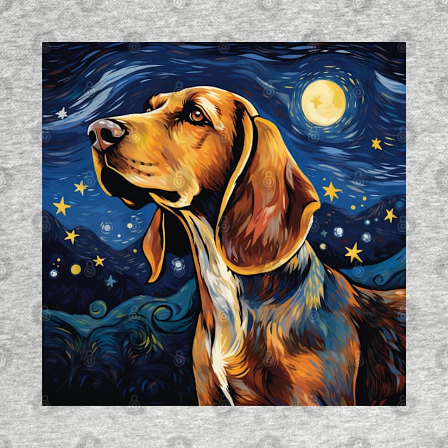 American English Coonhound Painting by NatashaCuteShop